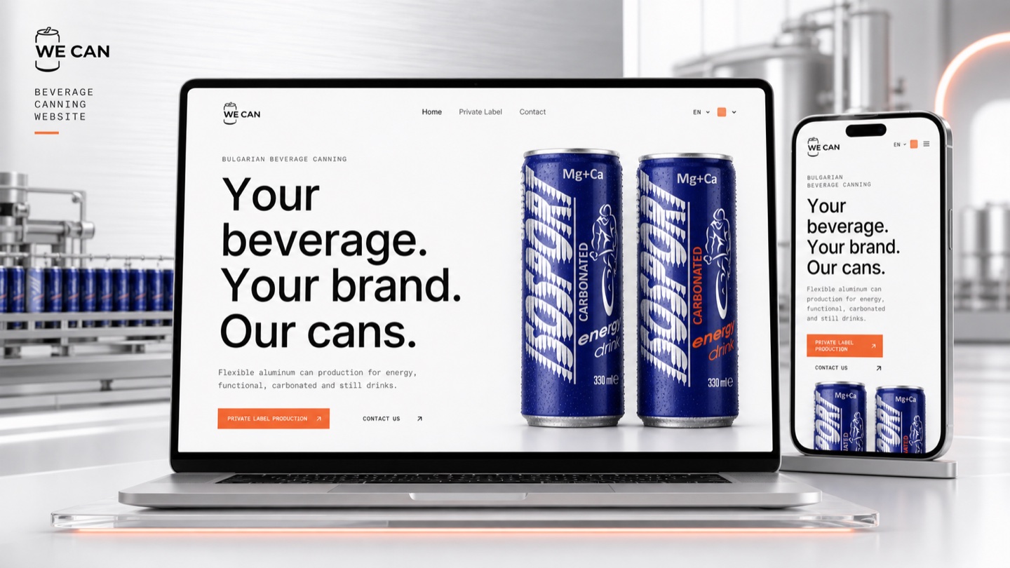 We Can beverage canning website